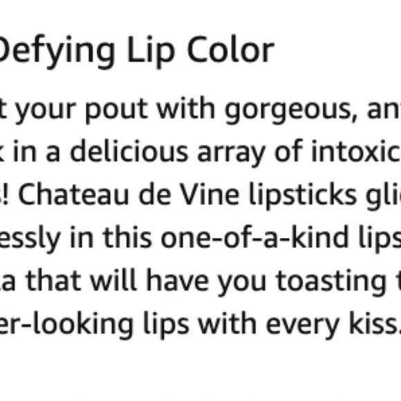 PUR Cosmetics ~ Chateau de Vine Lipstick ~ Starlet - Picture 7 of 10